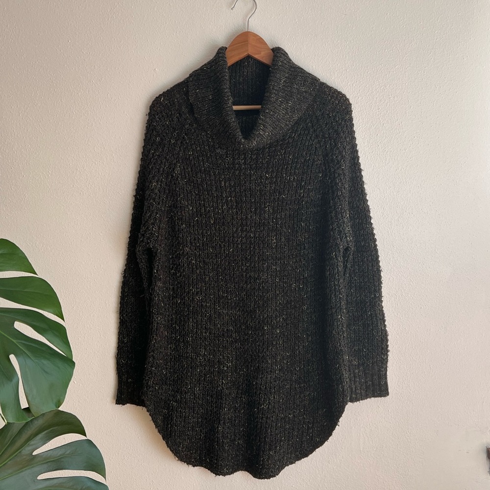 Free People oversized draped turtleneck sweater